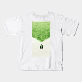 GREEN LEAF BOAT Kids T-Shirt